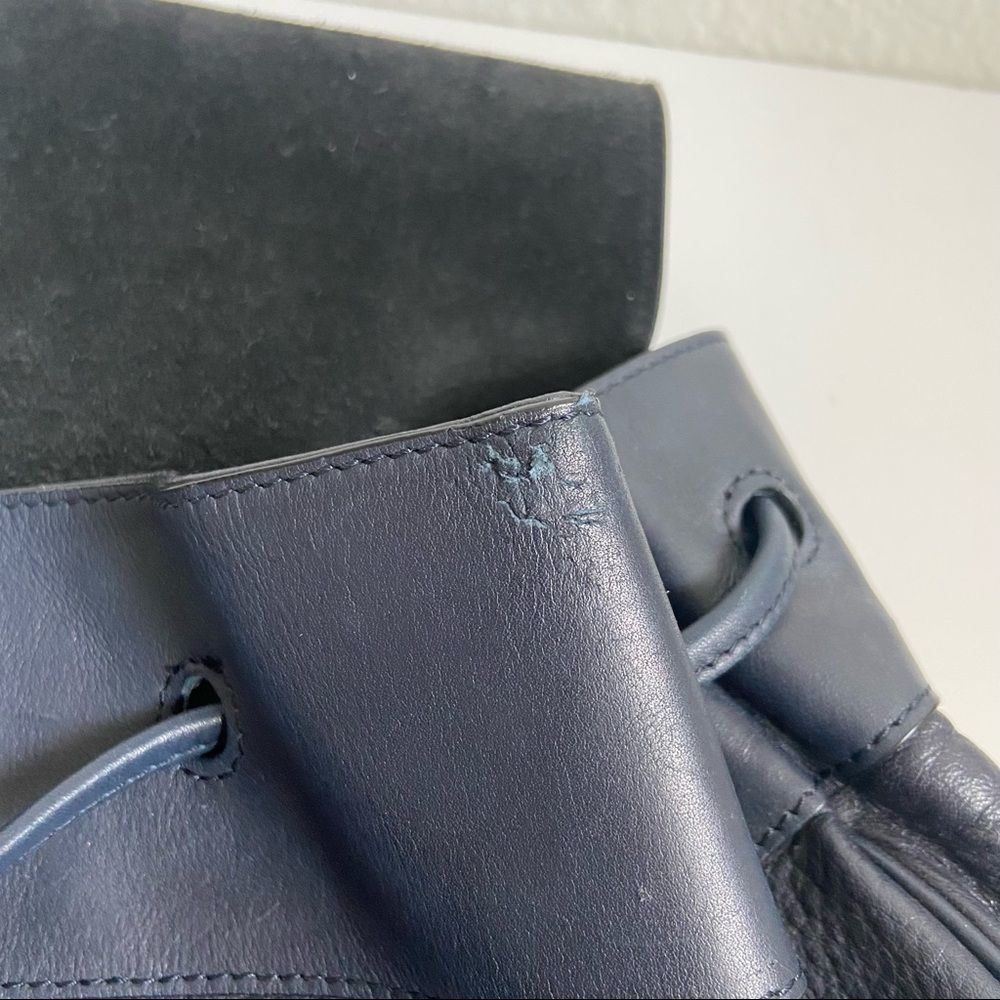 Rag & Bone navy blue leather backpack - Picture 14 of 16